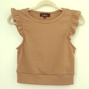 Lulus raffled crop top